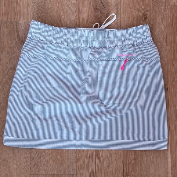 Striped Blue and White Skirt - Picture 6 of 8